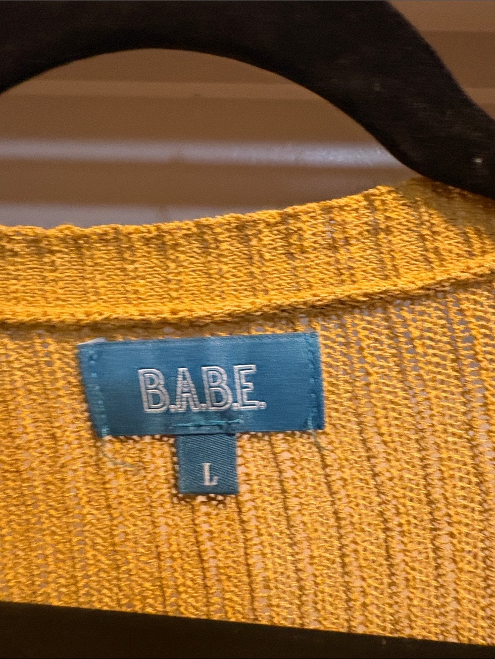 Mustard & White Striped Open-Front Long Cardigan - Picture 5 of 6